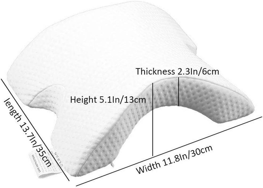 Couple Side Sleeping Pillow Relaxing Arm Curved Memory Foam Pillow U Shaped Neck Pillow Travel Pillow Zero Pressure Silk Ice Silk Pillow Slow Return For Couples Cervical Orthopedic Pillows Naty Shop