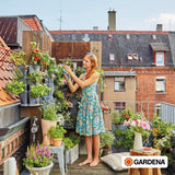 Adapter til Gardena-apparater: Tilslutning til det originale Gardena-system til vandingsapparater med indvendigt gevind, egnet til 26,5 mm gevind (G 3/4"), i æske (2921-20), Sort