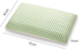 Ortopædisk nakkestøttepude - Økologisk Aloe - Aloe Vera Viskoelastisk pude 14 cm Højde 100% bomuldsbetræk Viscopude - Memory Foam Pude - Made in Italy Naty Shop Standardpuder