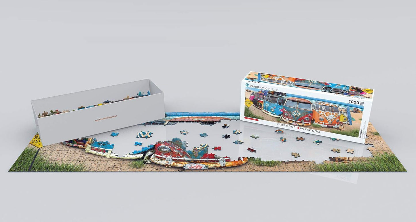 VW Bus - Kombination (puslespil): Panorama puslespil, 1000 Puzzle Naty Shop