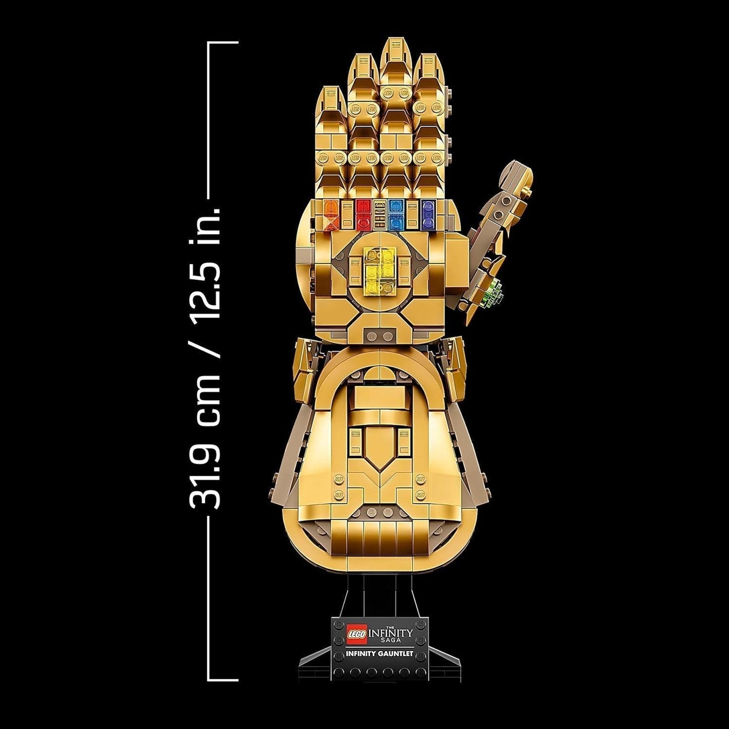 LEGO 76191 Marvel Super Heroes Infinity Glove Avengers Thanos Handske Modelbyggesæt til voksne Fanvare Gave til Mænd Kvinder Hendes Ham Byggesæt Besuche den LEGO-Store