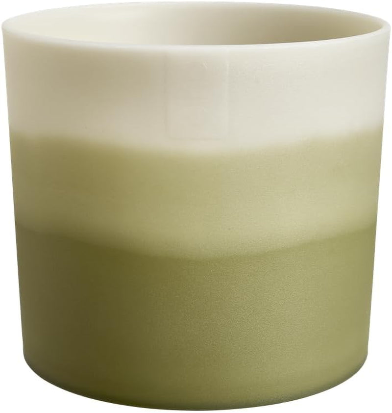 Rund gryde elho Farvegradient 16cm - til indendørs brug - 100% genbrugsplast - Ø 15,9 x H 14,7 - Grøn/Bambusgrøn