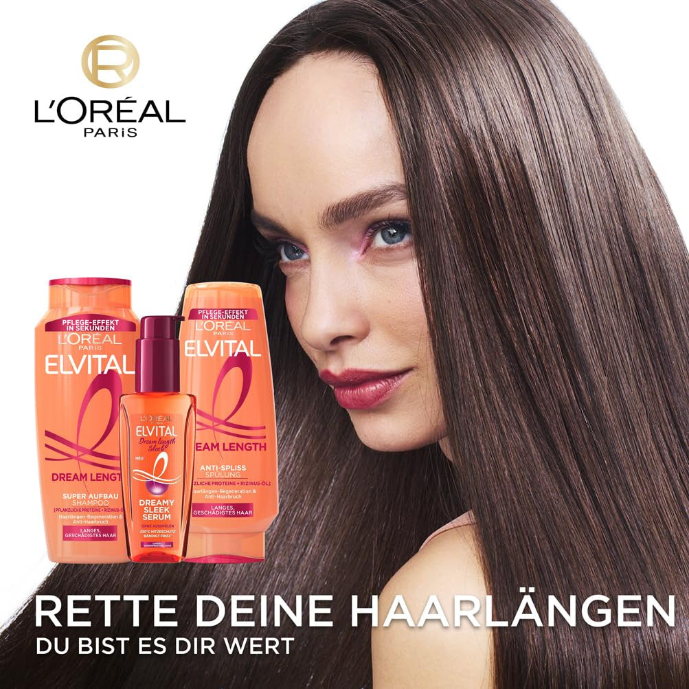 L'Oréal Paris Elvital Dream Length Super Building Shampoo, til drømmende langt hår L'Oréal Shower and Bath