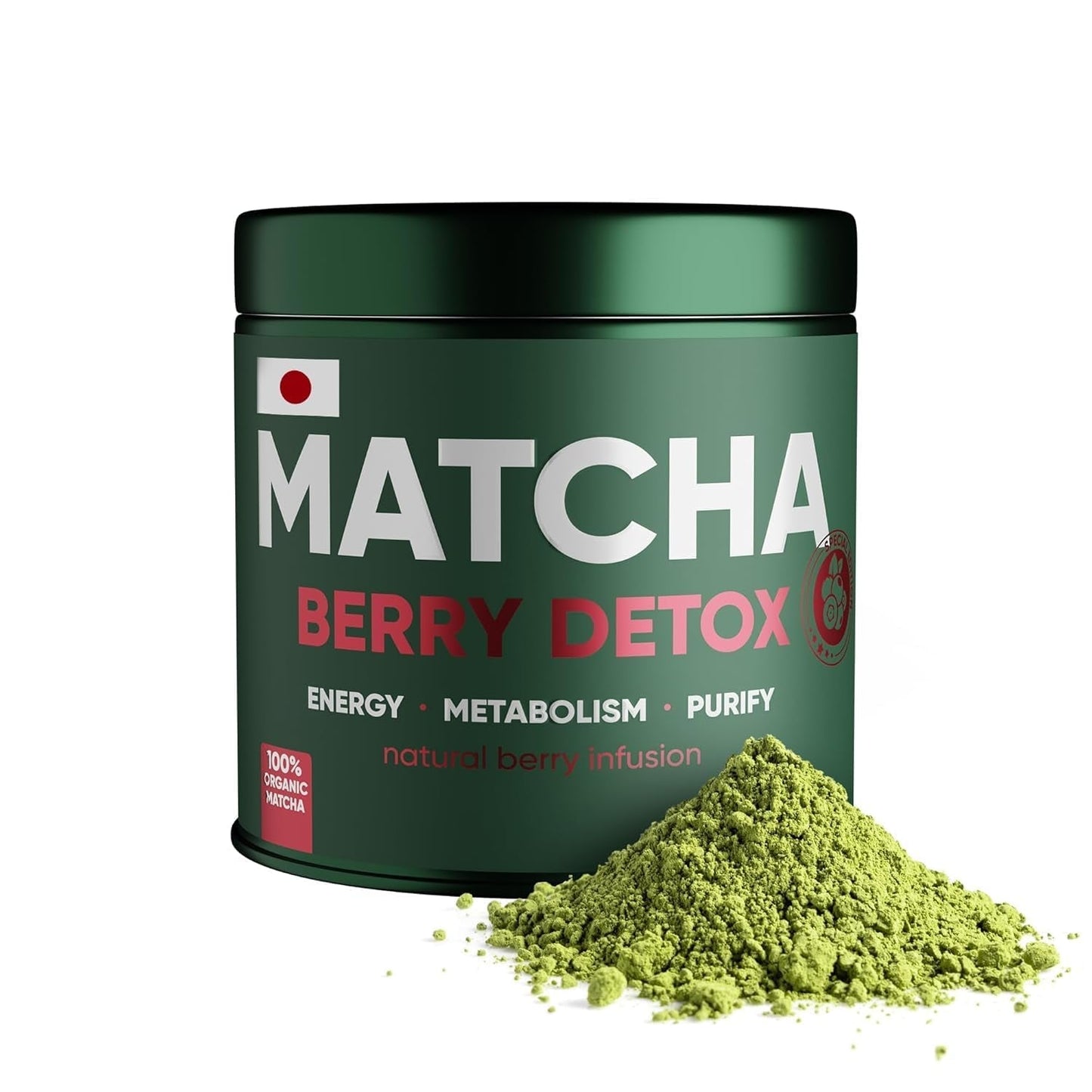 WOW TEA Matcha pulver - fint pulver fra Japan med en frisk smag - ideel til Matcha te, lattes eller smoothies - ingen tilsætningsstoffer (detox)