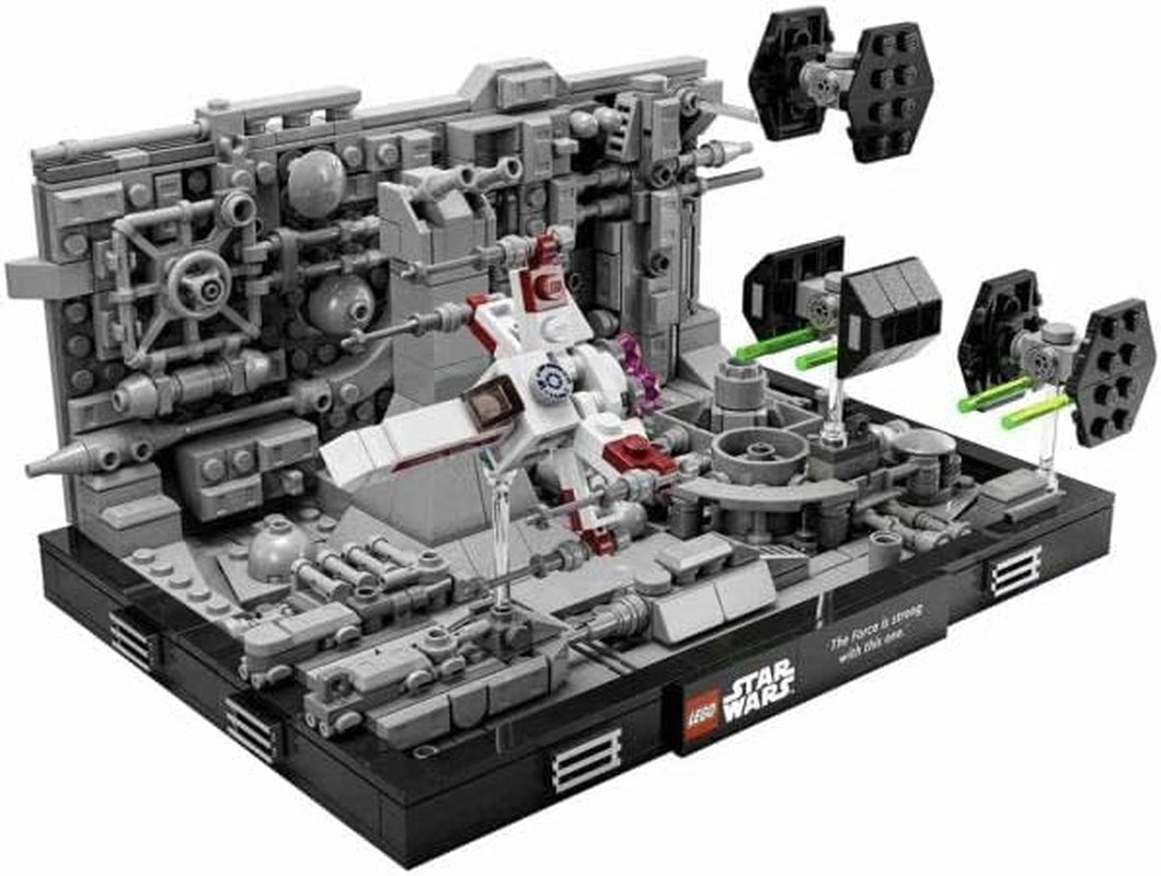 LEGO 75329 Star Wars Death Star Trench Run Diorama Sæt, Luke Skywalkers X-Wing Voksen Model Kit, A New Hope Fan Merchandise, Værelsesdekoration, Gavebyggesæt Besuche den LEGO-Store