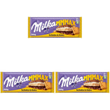 Milka Mmax chokolade og kiks – Alpine mælkechokolade med mælkecremefyld og sprøde stykker kiks – 300g