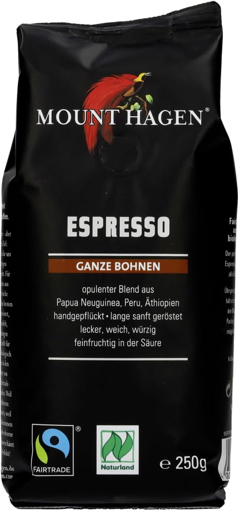 Økologisk hele bønne-espresso, blød pakke (2 x 250 g)