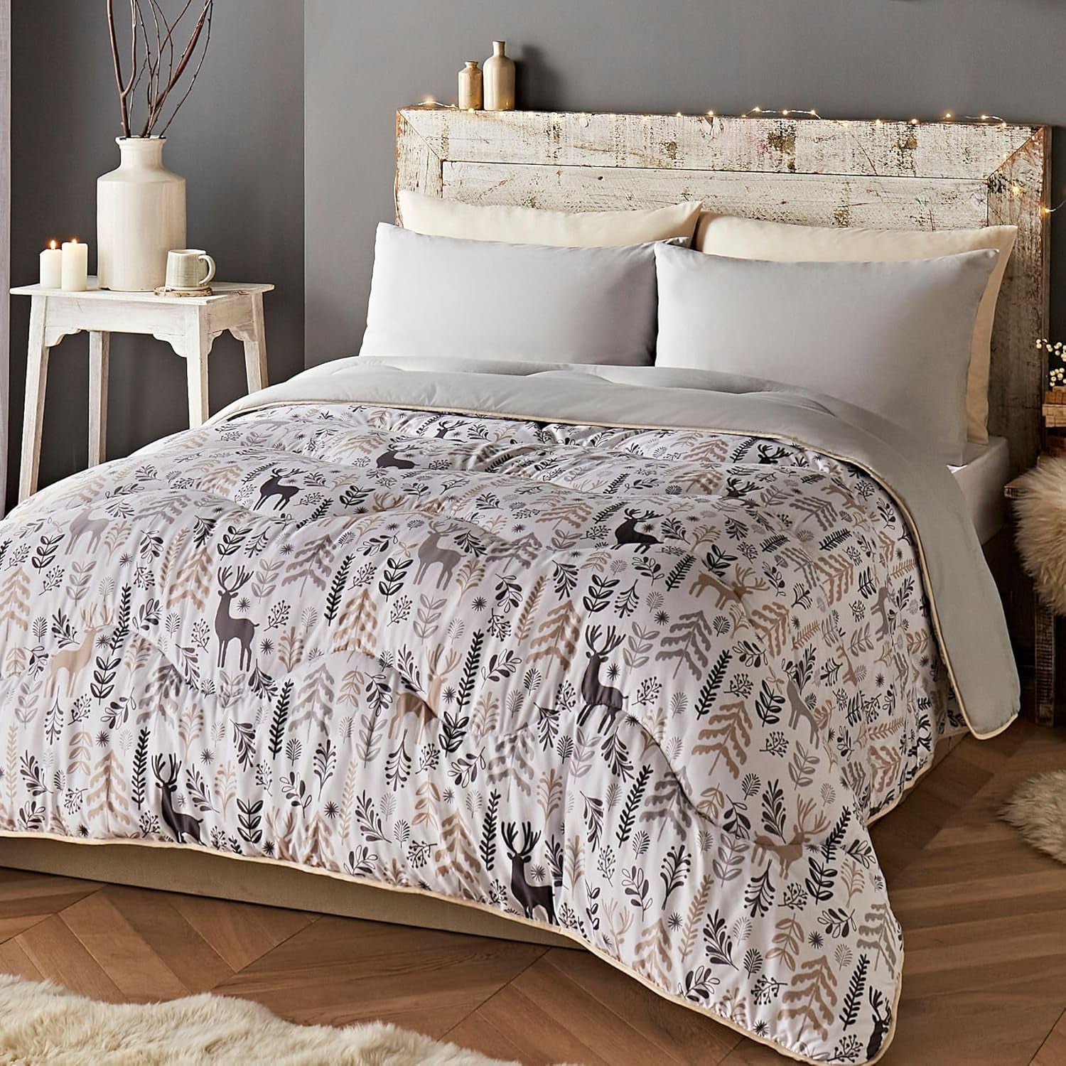 Night Lark Hyggeligt Sherpa Fleece tæppe, Klassisk Rød Tartan, 9 Tog, Luksuriøs, Fluffy, Tykk Og Vendbar, Perfekt Til Sofa, Seng, Sofa, Sofa. Hypoallergen, kan maskinvaskes, Størrelse: Senge og dyner Night Lark Winter Scandi King Size