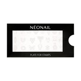 NÉONAIL Nagel Stempel Mit Schaber - Nägel Selber Machen - Nail Art Stempel - Nageldesign Für Nagel Schablone - French Nails Stempel - Silikon Nagelstempel