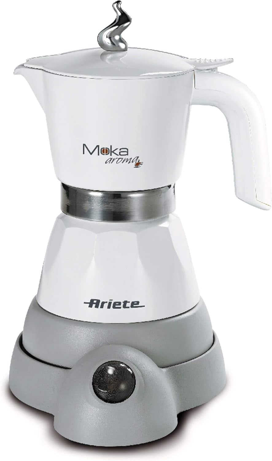 Ariete 1358 Moka Aroma, Elektrisk espressomaskine, 480 W, 2/4 espressokopper, Sort