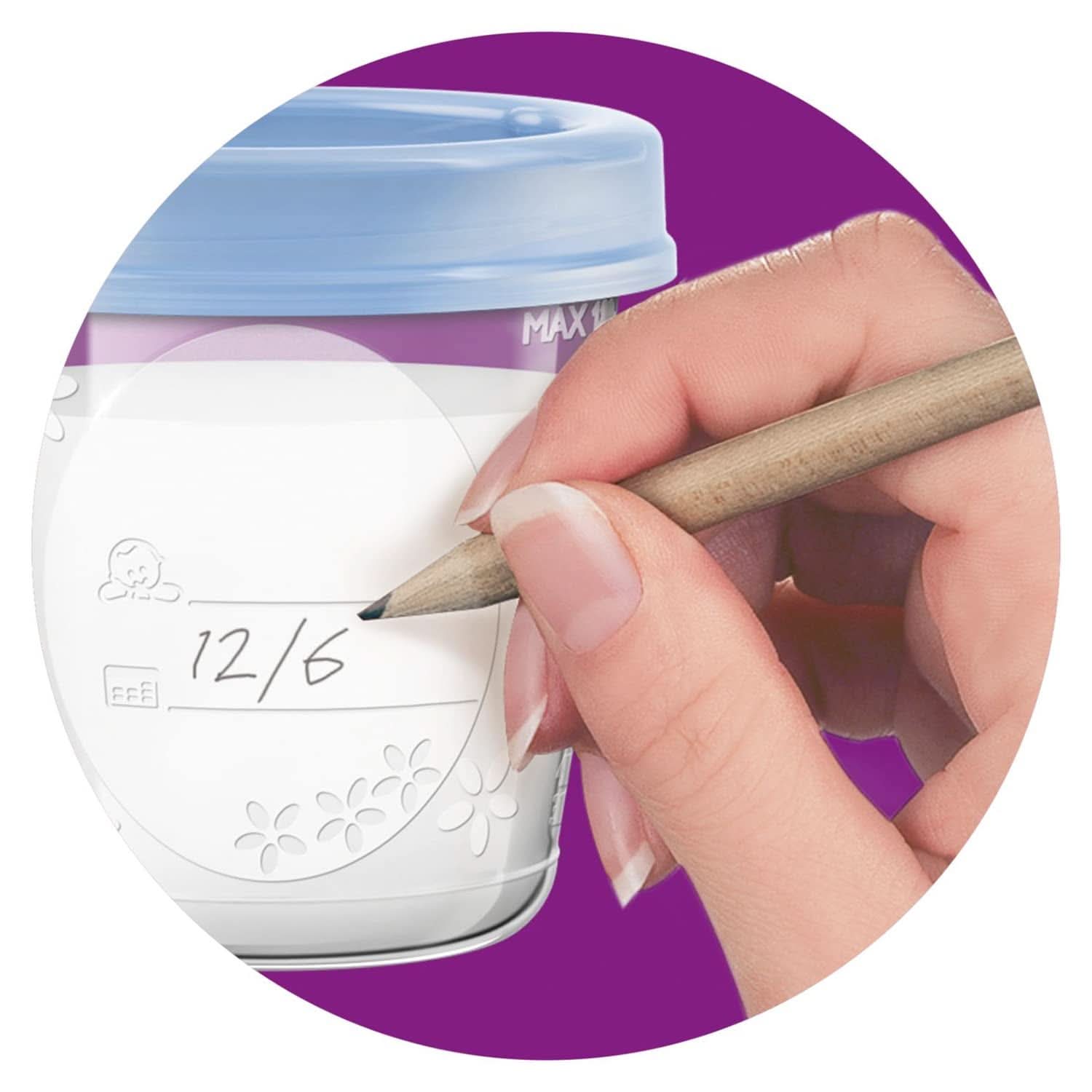 Philips AVENT SCF619/05 Opbevaring Becher Für Muttermilch, Becher Inklusive Deckel Tilbehør Mad og amning Bebe Naty Shop