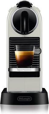 Nespresso EN167.W Citiz kapsel espressomaskine, højtrykspumpe og ideel temperaturkontrol, uden Aeroccino (mælkeskummer), energisparefunktion, 1260 W, cremehvid, 37,4 x 11,9 x 25,5 cm