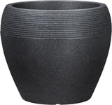 Scheurich Lineo, plastikkasse, sort granit, diameter 30 cm, højde 24,1 cm, volumen 11 l.