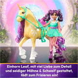 Unicorn Academy AVA og Unicorn Leaf Set - Originale figurer ca. 12 cm høje fra den populære Netflix-serie Med to tilbehør og hårbørster Til fantasifuldt rollespil, for børn fra 4 år og opefter Actionfigurer Naty Shop