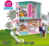 Lisciani - BARBIE Dukkehus - Barbie drømmevilla i to etager - 3D-hus til at bygge, dekorere og designe - Kreativt håndværk og byggelegetøj til børn fra 4 år og op Dukkehuse Naty Shop
