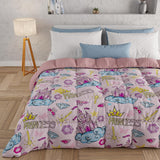 PETTI Artigiani Italiani - Vinterdyne, Vinterdyne, Enkel quilt, Dobbeltsidet, Monocolor og digital print, 100% anti-allergisk mikrofiber, Made in Italy Dyner og dyner Naty Shop Princess 160 X 190 Cm