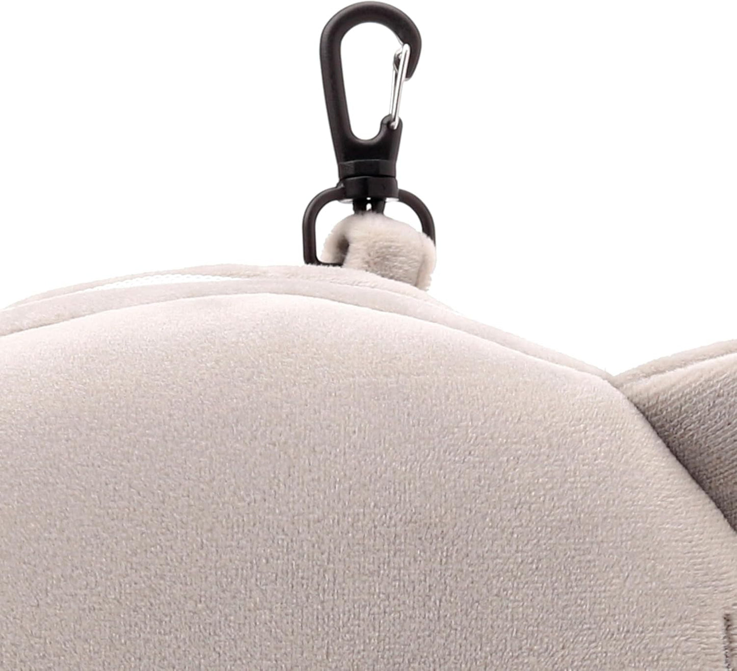 Rejsepude, rund, plys, elefant- og øjenmaske, Unisex, One Size, Unisex, Unikke rejsepuder i taljen Naty Shop