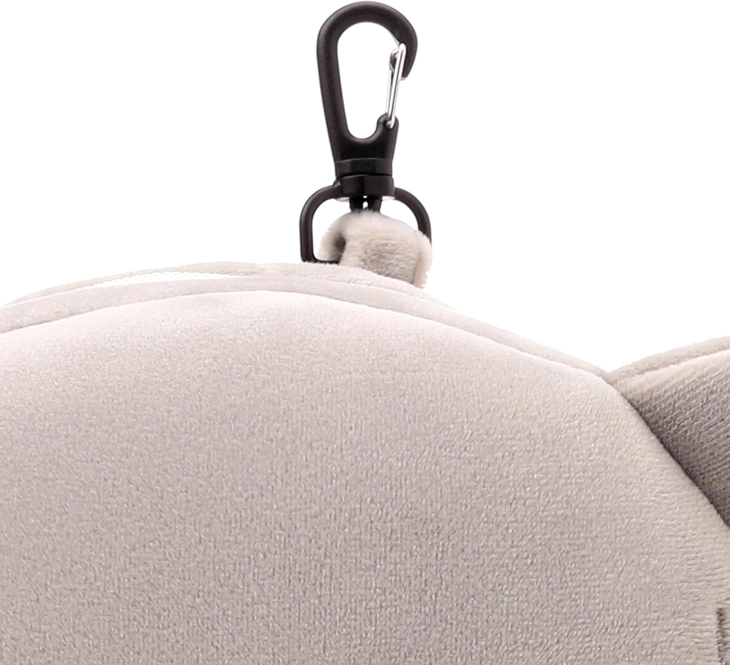 Rejsepude, rund, plys, elefant- og øjenmaske, Unisex, One Size, Unisex, Unikke rejsepuder i taljen Naty Shop