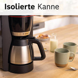 Bosch MyMoment TKA6M273 Filter Espressomaskine, 1L termokande, 8-12 kopper, Anti-drypsystem, Roterende filterholder, Afkalkningsprogram, Aftagelig vandtank, 1200 Watt, Mat Sort