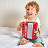 Janod - Harmonika Gioia - Musikinstrument til børn - Rollespil og tidlig musikalsk undervisning - Med rem - Fra 3 år, J07654 Jucarii Bebe Naty Shop