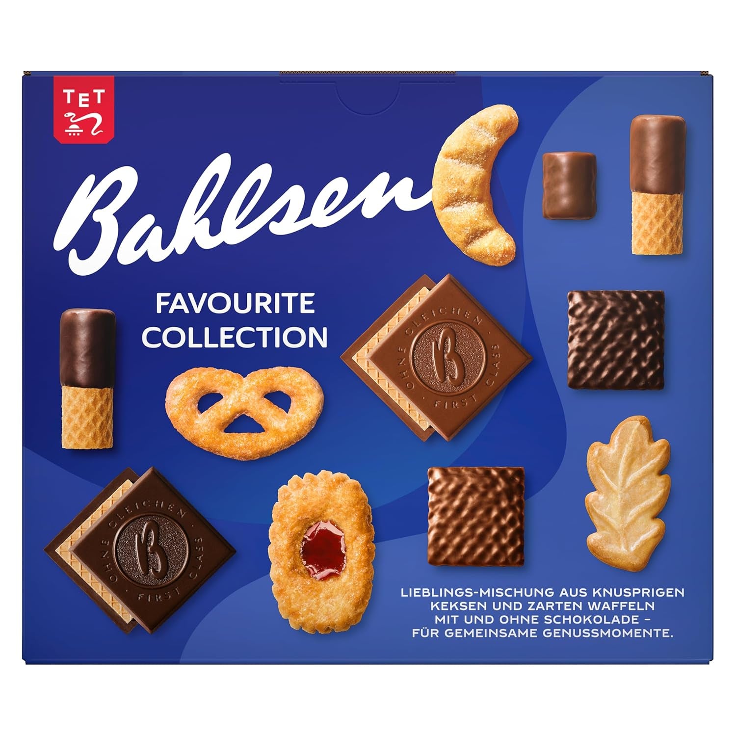 Bahlsen Favorite Collection XL 1 pakke Crunchy Dough and Wafer Mix med mælk og mørk chokolade (8 x 227g/1816g)
