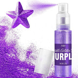Spiselig glitterspray - 22G spiselig glitter, spiseligt glitterpulver til drinks, kagepynt, macarons - madfarve glitterpulver, spiseligt glitter til cocktails, muffins (pink)