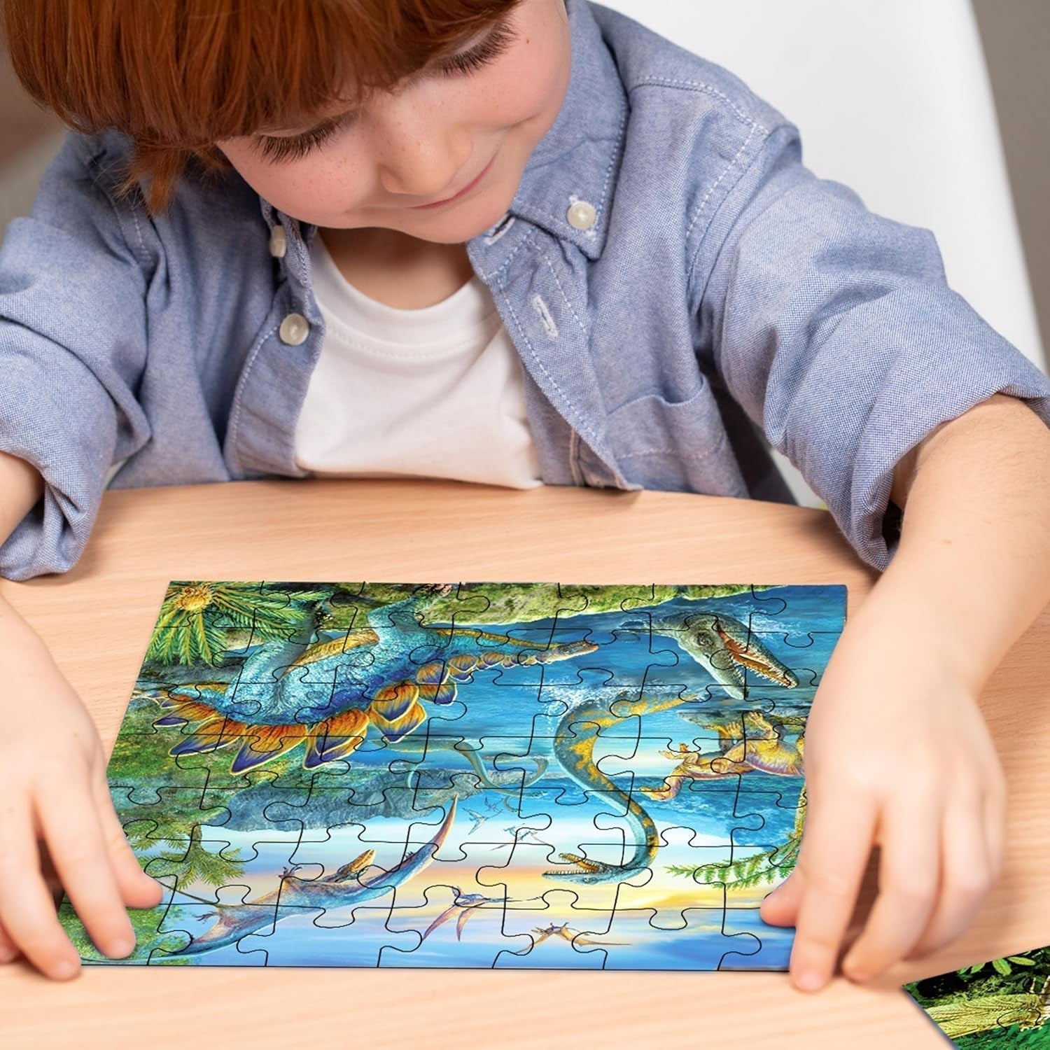 Ravensburger børnepuslespil - 09317 Dinosaurernes fascination - 3X49 puslespil til børn fra 5 år og opefter Naty Shop