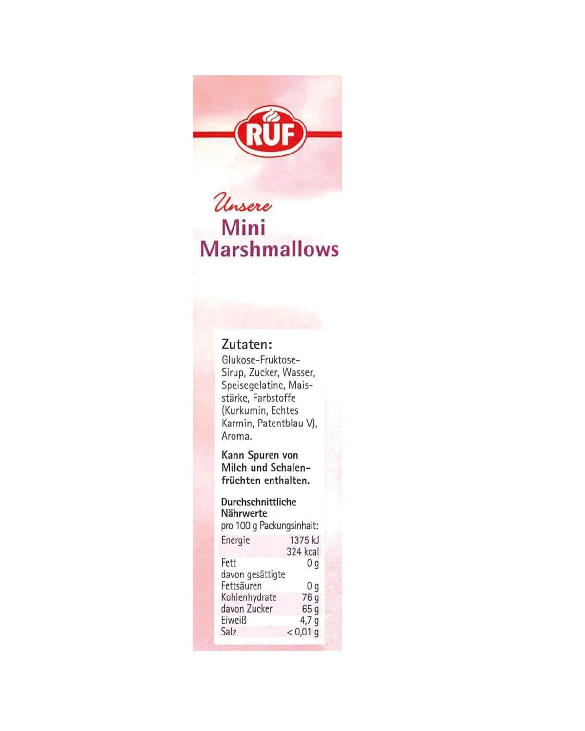 RUF Mini Marshmallows, pastelfarver, 45 gram Naty Shop