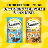 DREAMIES SHAKE UPS Multivitamin Seafood Festival Kattegodbidder i portionsposer - 55 g (6 poser)
