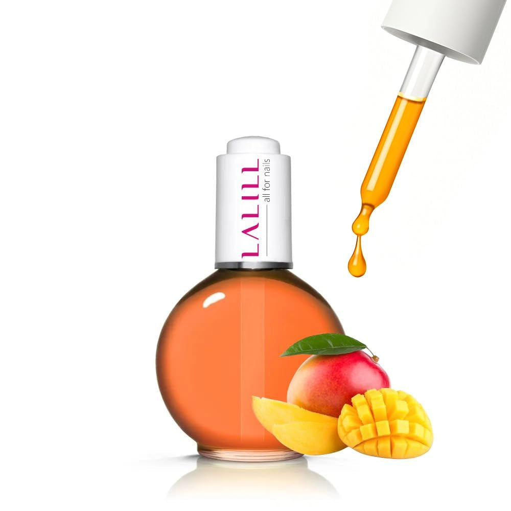 LALILL Nail Cuticle Oil 75Ml - Himbeere Nagelpflegeöl - Nagelöl Pflege Für Nägel Nagelhaut - SPA Maniküre Naildesign Hände - Vegansk - With Pipette