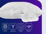 Traumnacht aloe vera pude med behageligt fløjlsblødt mikrofiberbetræk, 40X80 cm, Oeko-Tex certificeret, produceret efter den tyske kvalitetsstandard Naty Shop standardpuder