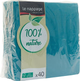 - Tex Touch papirservietter - Sorte - Fsc® certificerede servietter - Genanvendelige og biologisk nedbrydelige - Sæt med 40 store sorte servietter 38 X 38 Cm