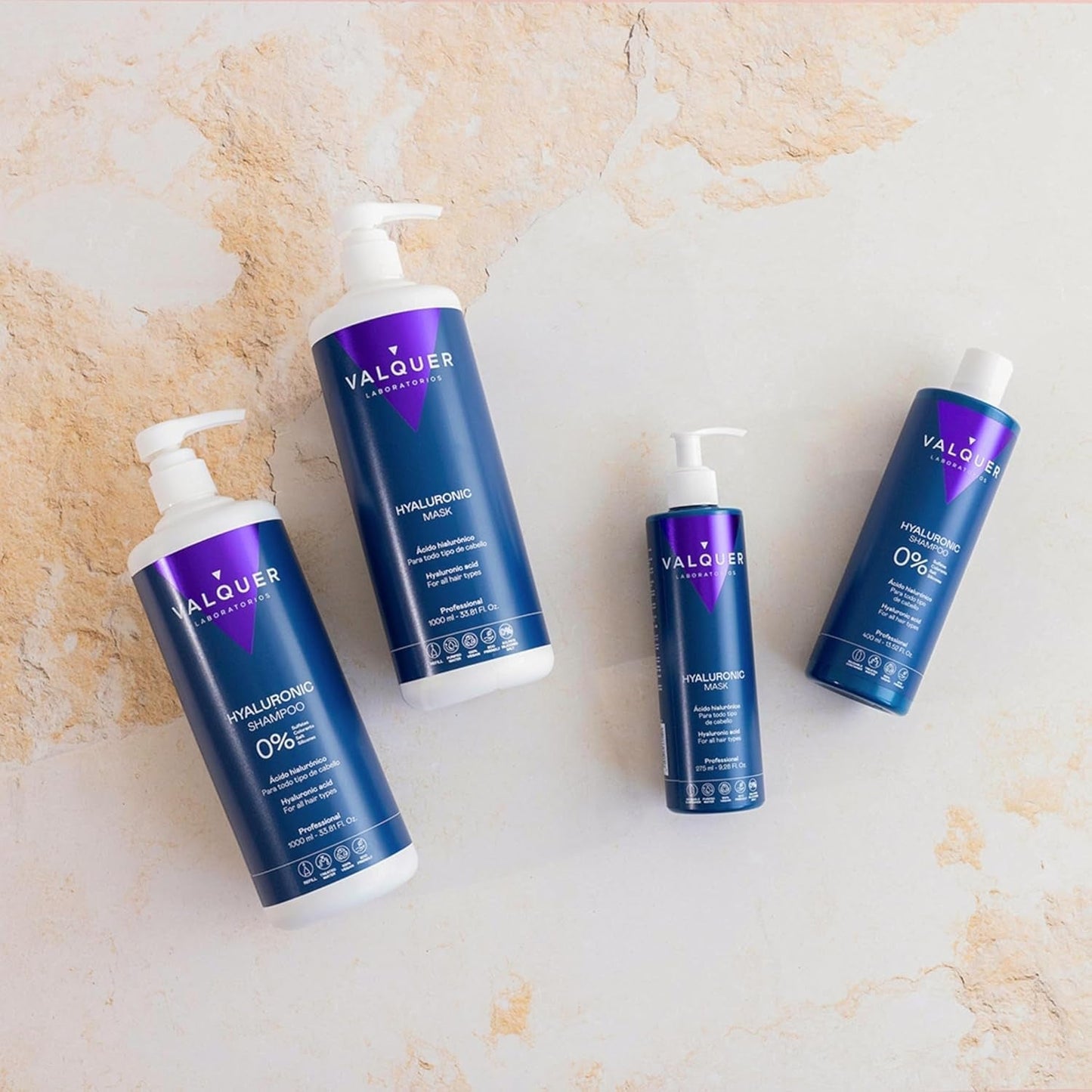 Valquer Hyaluronic Hair Treatment - Fugtgivende hårmaske med lavendelduft - Sulfat- og silikonefri - 975 ml Naty Shop hårmaske