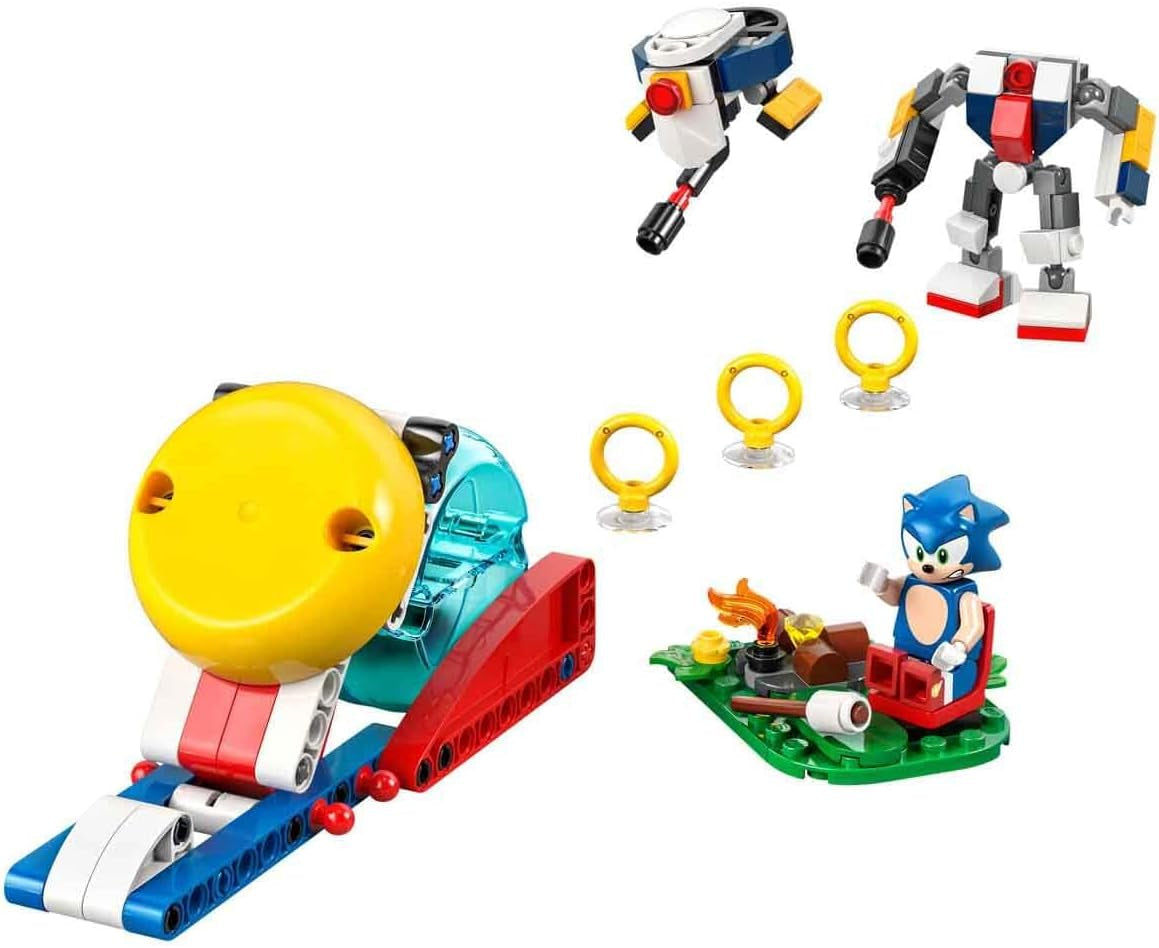 LEGO Sonic the Hedgehog Sonics Showdown At The Campfire Legetøj til børn og videospilsfans Byggesæt til drenge og piger 7 år gammelt eventyrsæt Samleobjekt 77001 Byggesæt Beuche den LEGO-Store
