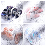 4 Blatt 3D Nagelsticker Weihnachten Nagelaufkleber Christmas 5D Stereoskopisk Selbstklebend Schneeflocke Schneemann Nail Art Sticker Dekoration Nageldesign Zubehör