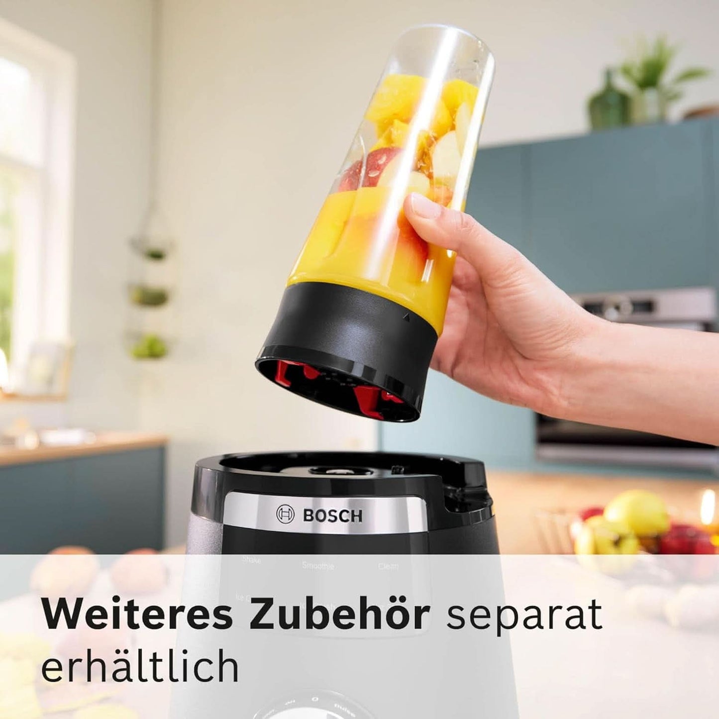 Highspeed-Standmixer Vitapower Serie 6 MMBD665B1, 45.000 U/Min, 6 Programmer Inkl Heiße Suppe & Reinigung, 2 L Mixbehälter, Stopfer, Spülmaschinenfeste Teile, Made in Europe, 1800W, Schwarz Kitchen Naty Shop