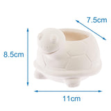 Baker Ross FX594 Turtle Keramiske Plantekasser - Pakke med 2, Mal din egen plantekasse