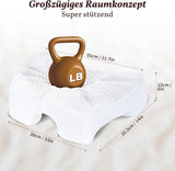 SAHEYER sidesovepude med arm, ergonomisk ortopædisk pude, nakke- og skulderhukommelsesskumpude, nakkepude med flervinklede arme til mange sovestillinger (hvid) Cervikale ortopædiske puder Naty Shop