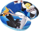 Warner Bros Looney Tunes Babypiger Nakkepude Blød rejse Bil Bugs Bunny Daffy Duck Silvestro Titti Comfort Cartoon Blue Naty Shop rejsepuder