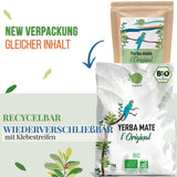 ORIGEENS BIO YERBA MATE TEA 1 KG - The Original I Uristet, blade, uden stængler, støv og krummer I Energigivende og afgiftende drik