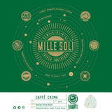 Caffè Crema - Kaffebønner ristet på Sicilien - Traditionel lang ristningsproces med perfekt crema, 250 g pose, ekstra lav surhedsgrad til fuldautomatiske maskiner og portafilter