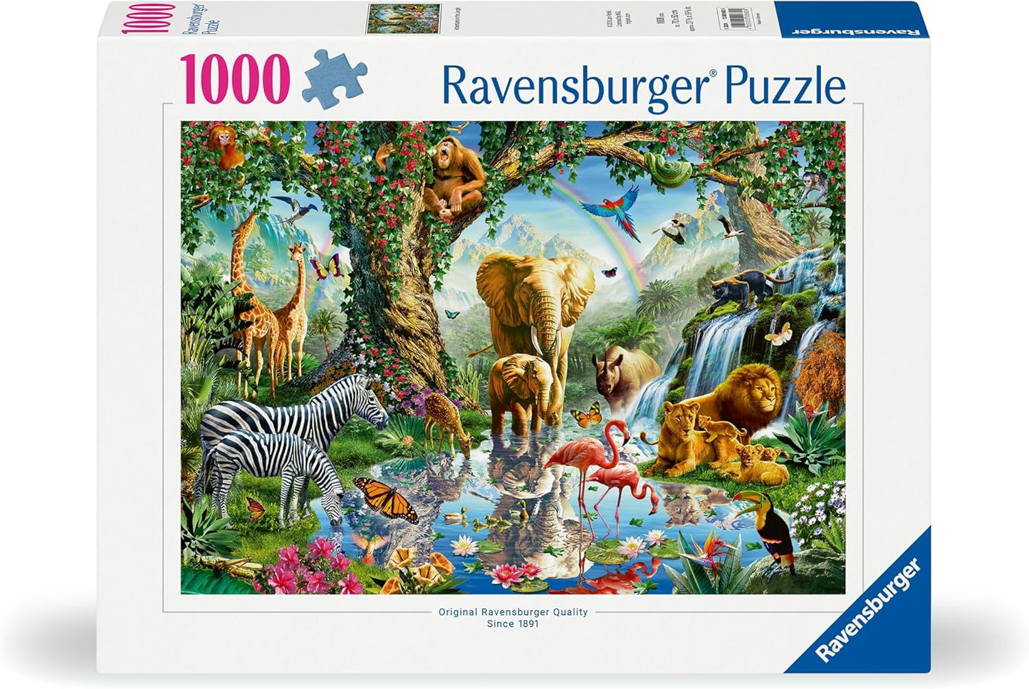 Ravensburger Puslespil 12000682 - Jungle Adventure - 1000 brikker for voksne og børn fra 14 år, Puzzle Naty Shop