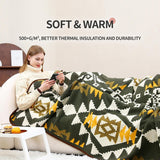 ACUSHLA 200,7X160 Cm, 1,7 Kg, tæppe, uldtæppe, varmt rejsetæppe, striktæppe, dekorativt, tæpper til sofa, stol, sofa, seng, stue, camping, egnet til alle årstider WW203 Senge og tæpper Besuche den ACUSHLA-Store