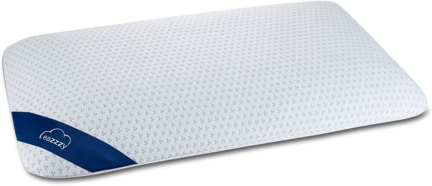 Genius Eazzzy Skumpude 40X80 Cm Højde 10Cm - 2 Hårdhed Nakkestøttepude + Cooling Gel Skum - Sovepude til side-, ryg- og mavesovemodtagere mod nakkesmerter Polyester Naty Shop Standardpuder Standardtitel