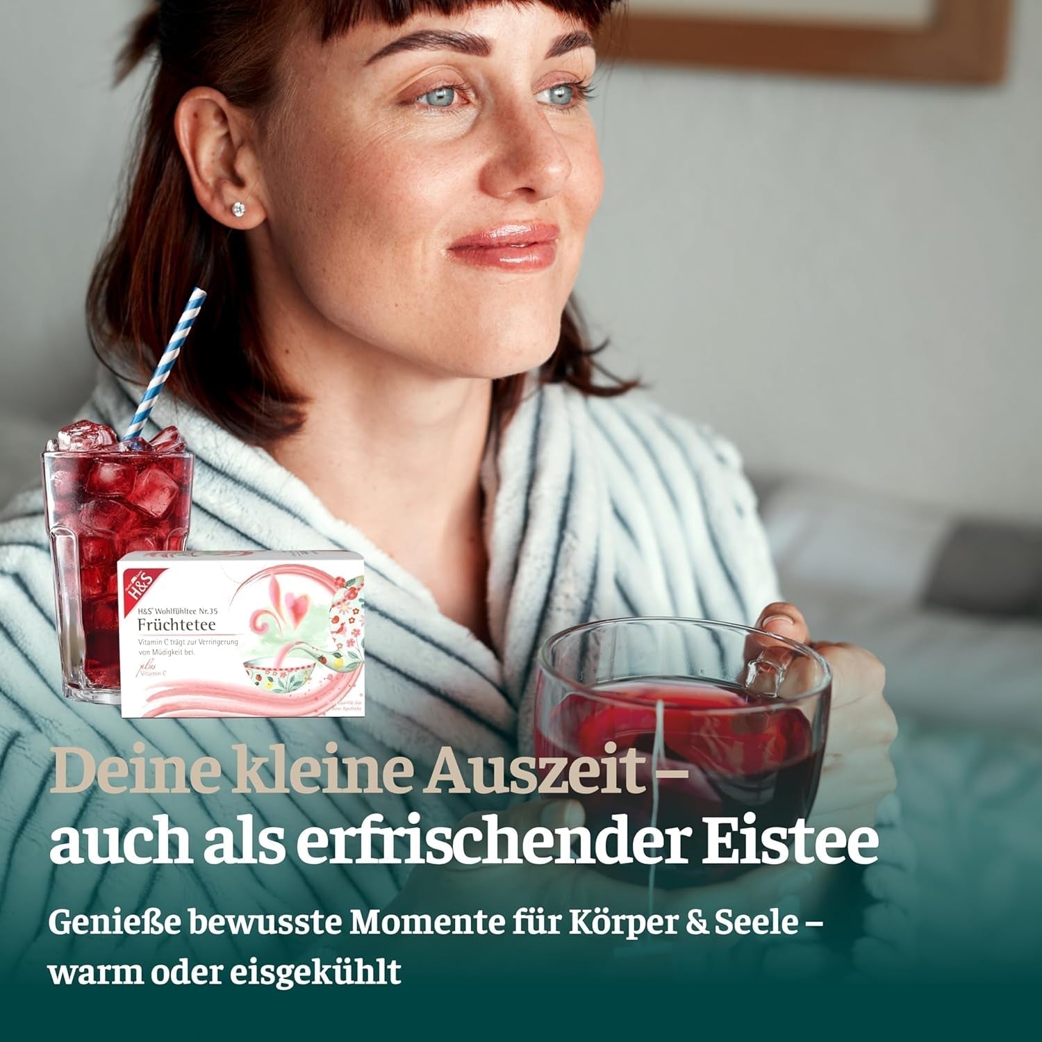 H&S C-vitamin frugtte: smagfuld og forfriskende frugtteblanding, 20 x 2,7 g