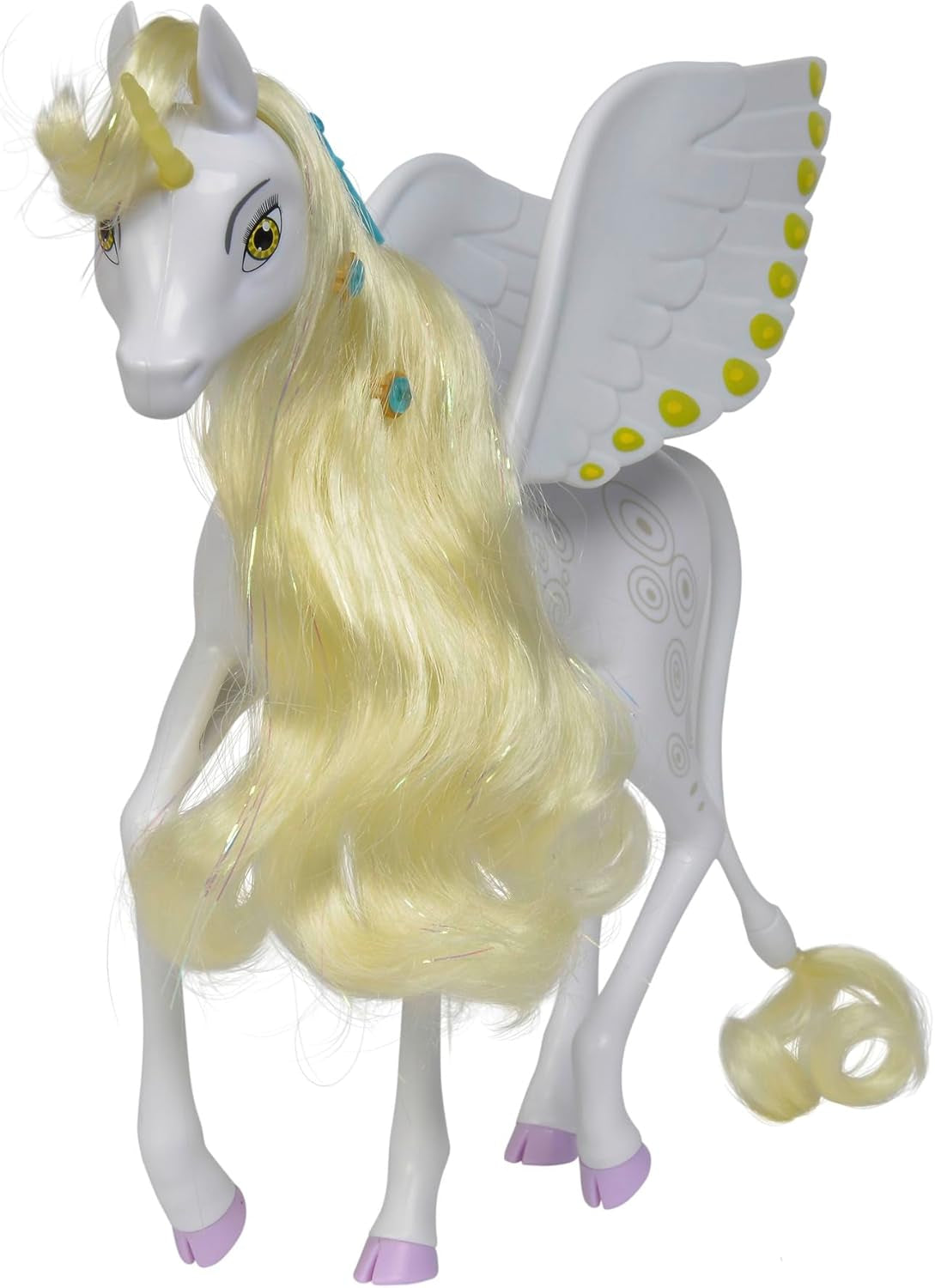 Simba 109480093 - Mia og Mig Enhjørning Onchao, med bevægelige vinger, hårnåle, stylingbørste, legetøjshest, pony, Centopia, 3+ år, lyserød