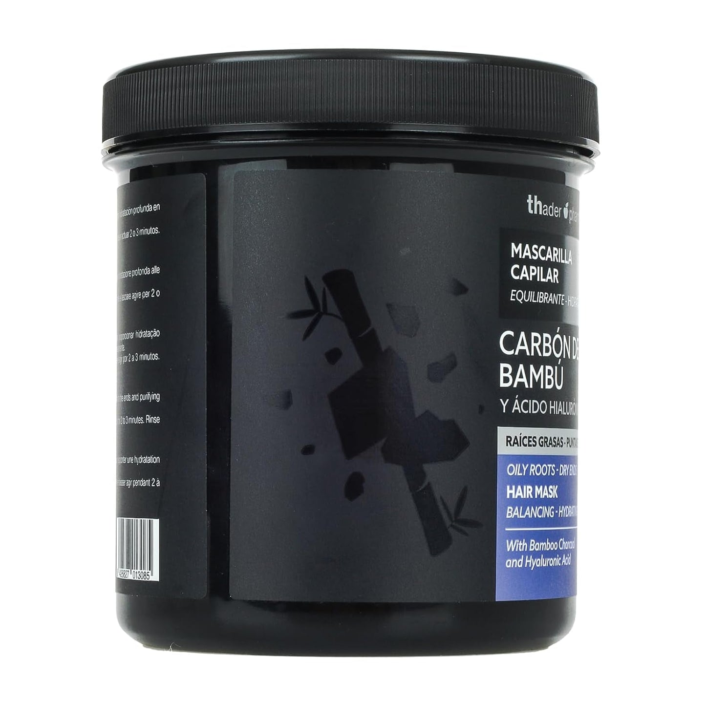 Thader Pharma Balancing Hair Mask med bambuskul og hyaluronsyre - Ideel til fedtede rødder og tørre spidser, 700 ml Naty Shop Hair Mask