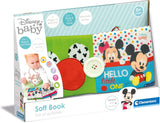 Clementoni 17721 Disney Baby - stofbog, alsidigt babyrejselegetøj, knitrende og knirkende billedbog til nyfødte fra 0 måneder Babylegetøj Naty Shop