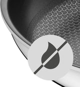WMF Profi Resist induktionspande 24 cm, materiale med flerlagsbelægning, honeycomb struktur, rustfrit stål håndtag, ovnfaste Gryder og pander Naty Shop