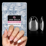 Ballerina Gel Neglespidser 216 stk. 12 Størrelser Soft Gel Negle Tips Full Cover Negle Extension Sæt Semi Matt DIY Home Art